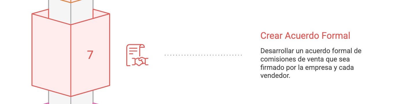 7- No tener un acuerdo formal de comisiones de venta