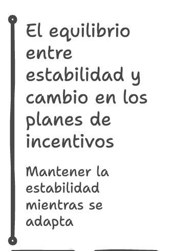 El equilibrio entre estabilidad y cambio en los planes de incentivos