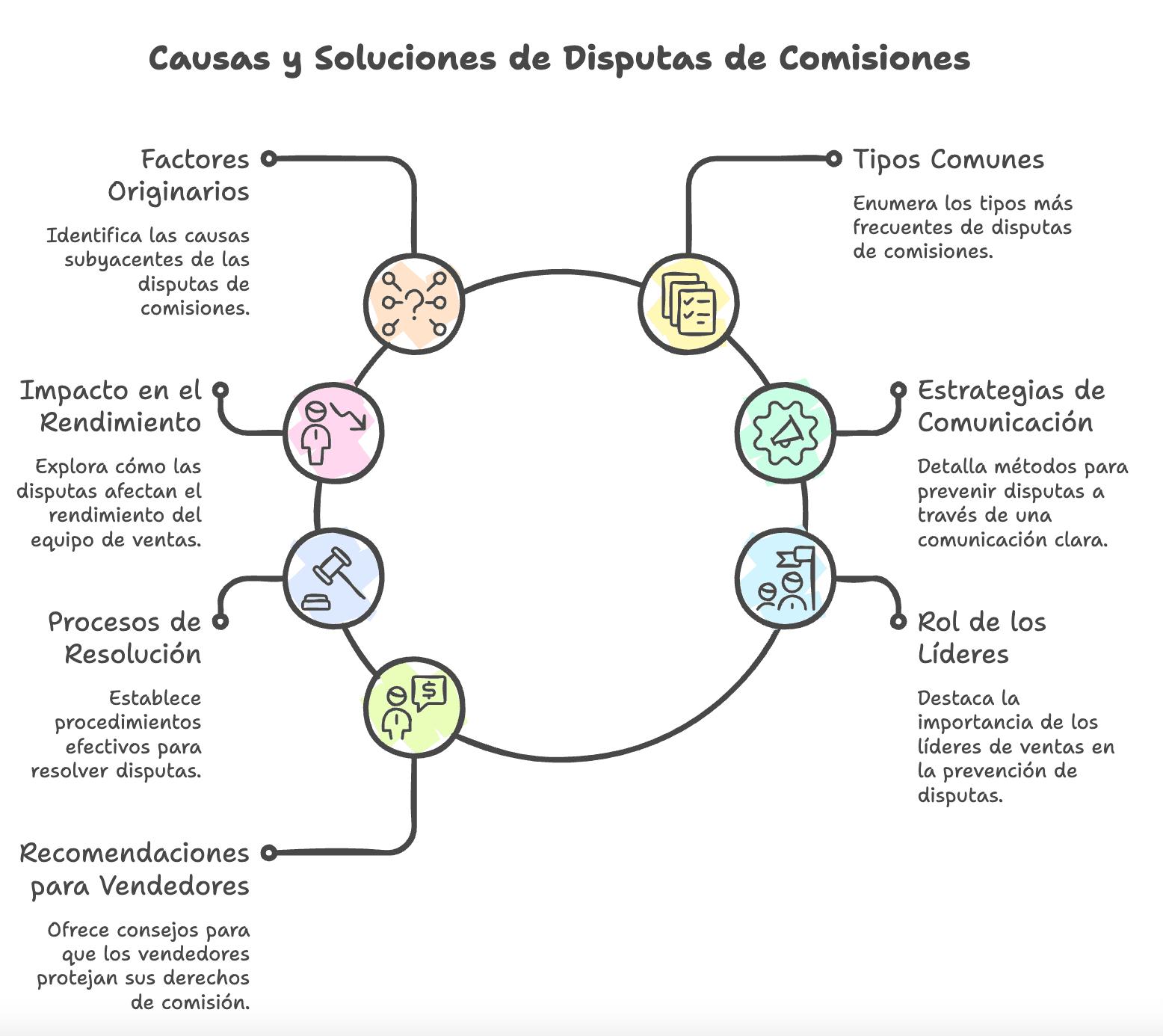 Causas y Soluciones de Disputas de Comisiones